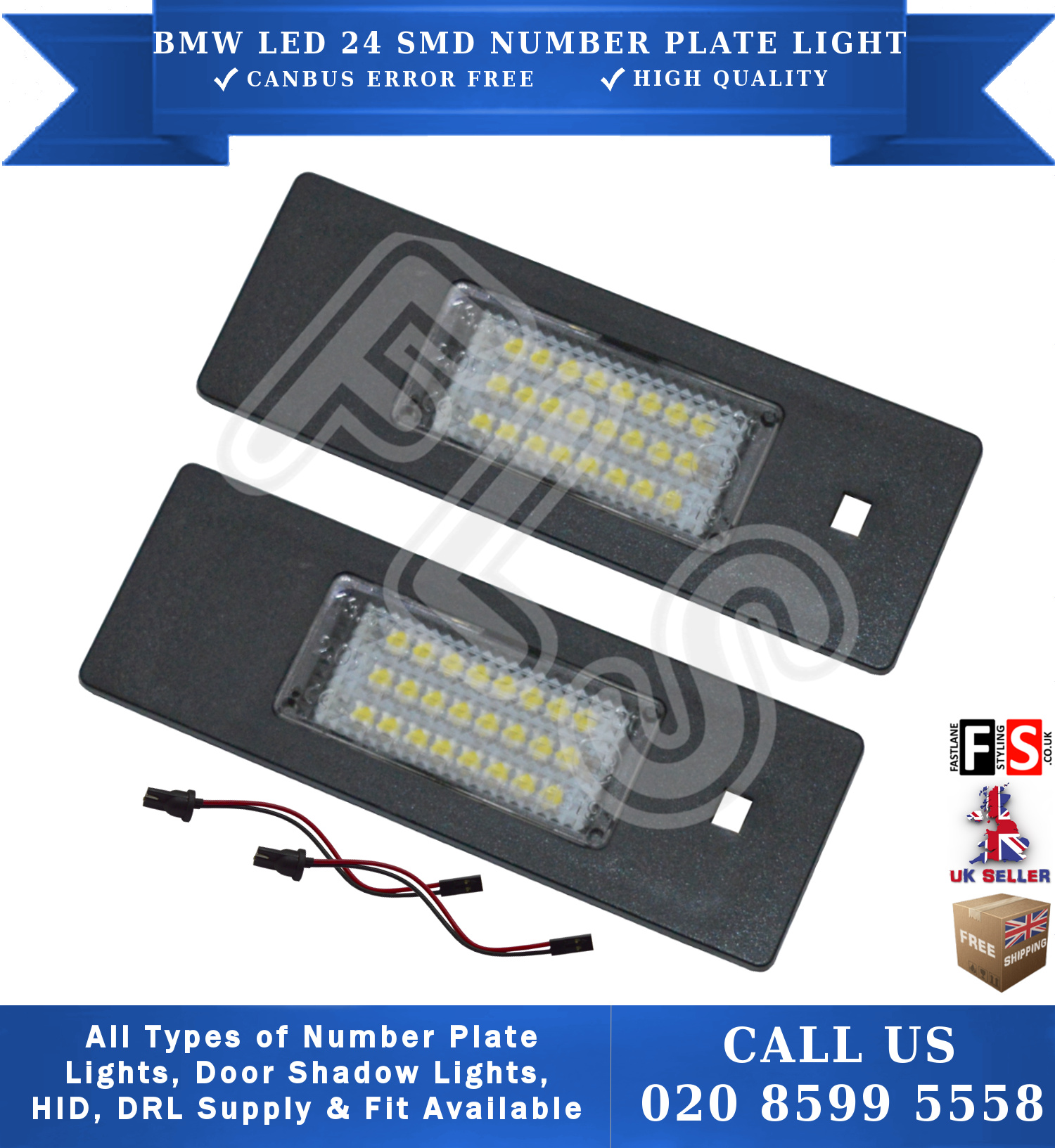 BMW 1 SERIES E63 E64 E81 E85 E86 E87 F12 LED NUMBER PLATE LIGHT ERROR