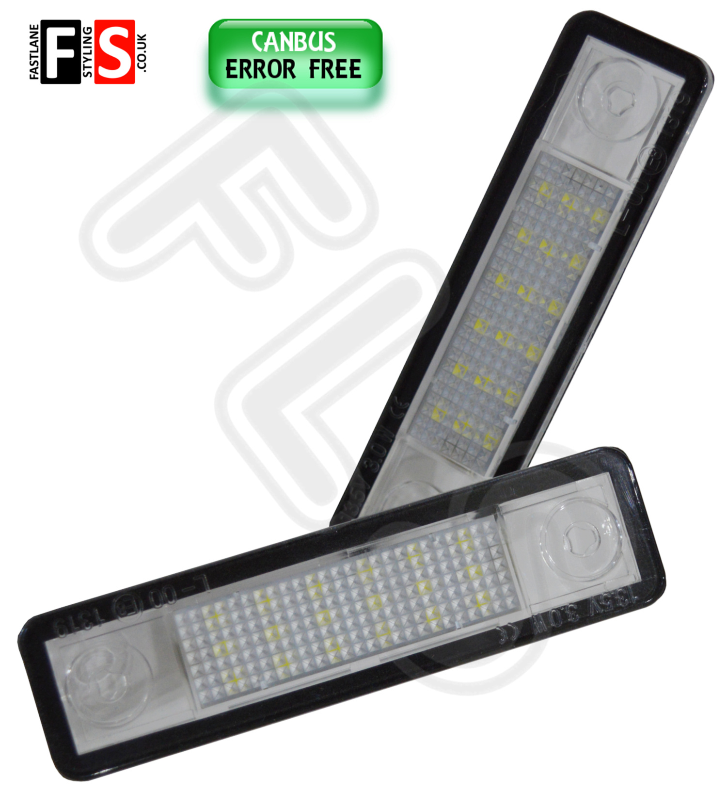 VAUXHALL OPEL LED CAR NUMBER PLATE LIGHTS ICE WHITE LED 18SMD CANBUS