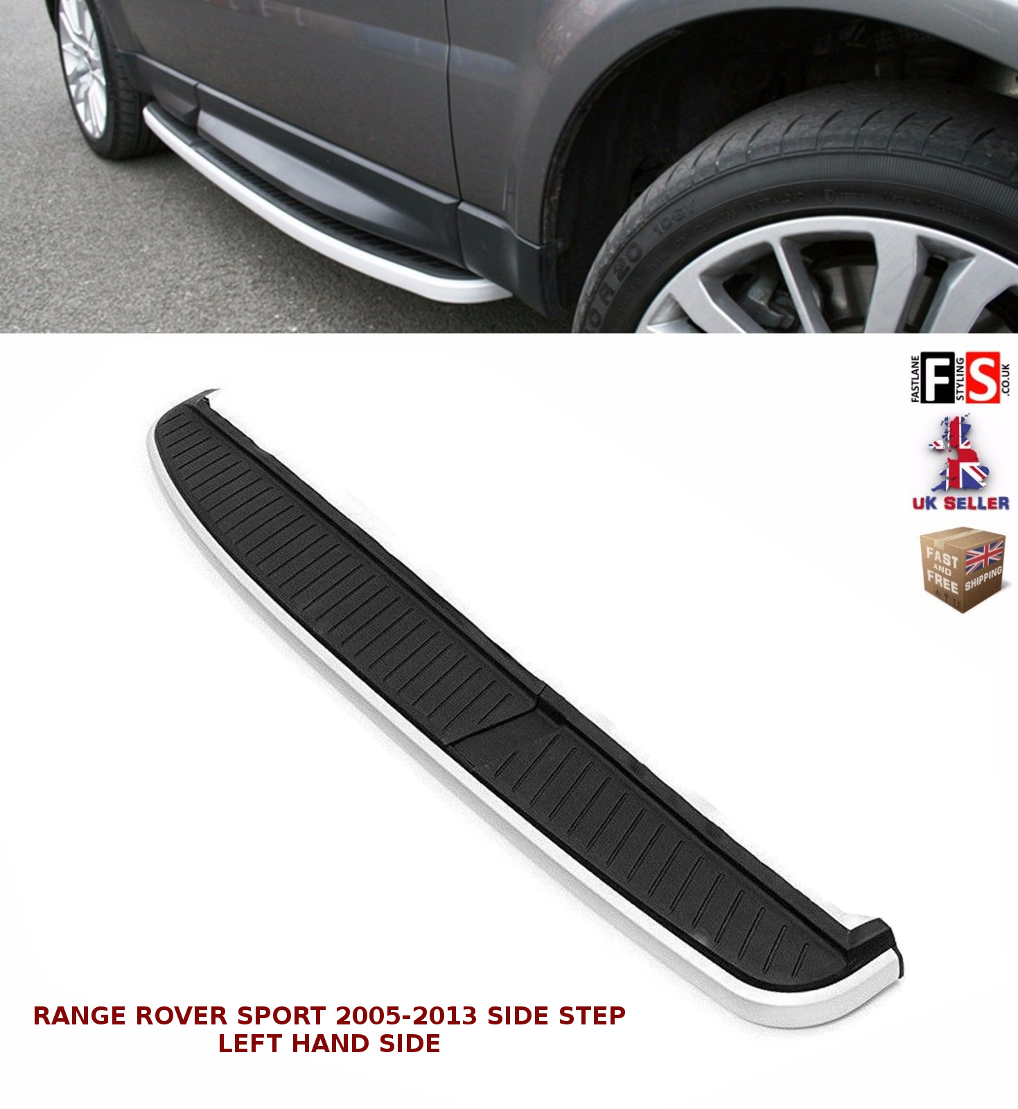 RANGE ROVER SPORT SIDE STEP RUNNING BOARDS OEM STYLE 100 FIT 0513