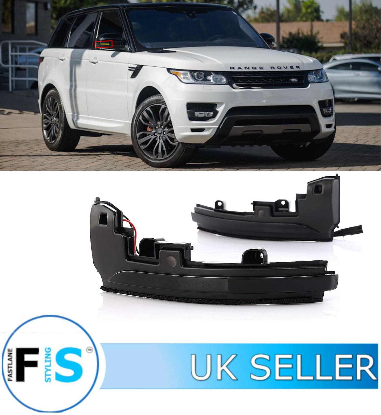 RANGE ROVER SPORT L494 DYNAMIC SWEEPING WING MIRROR INDICATOR LIGHTS 201418 eBay