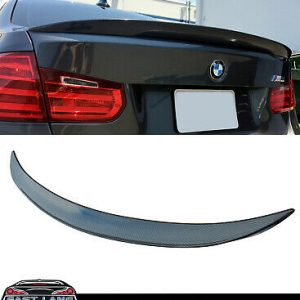 BMW 3 SERIES F30 M PERFORMANCE REAR BOOT TRUNK SPOILER CARBON FIBRE LOOK 2012-18
