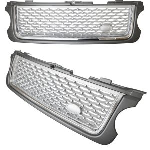 RANGE ROVER VOGUE 2010 - 2013 FRONT GRILLE - GREY SILVER & CHROME