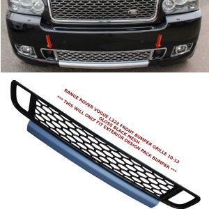 AUTOBIOGRAPHY STYLE LOWER BUMPER GRILLE TOW COVER FOR RANGE ROVER VOGUE L322