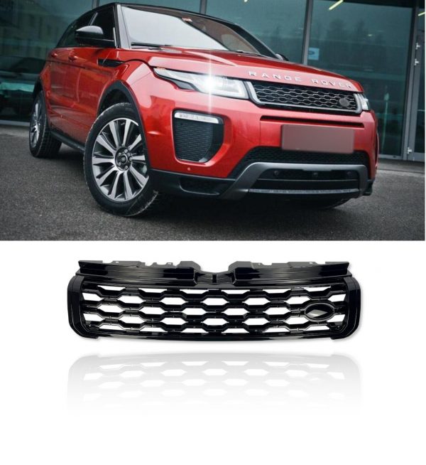 FRONT GRILLE GLOSS BLACK 2020 LOOK FOR RANGE ROVER EVOQUE L538 2011-2018