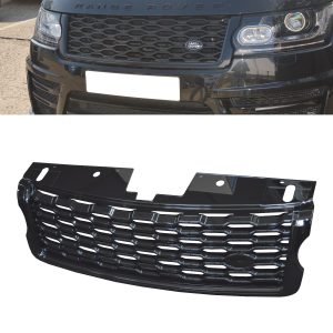FRONT GRILLE 2018 LOOK GLOSS BLACK FOR RANGE ROVER VOGUE L405 2013-2017
