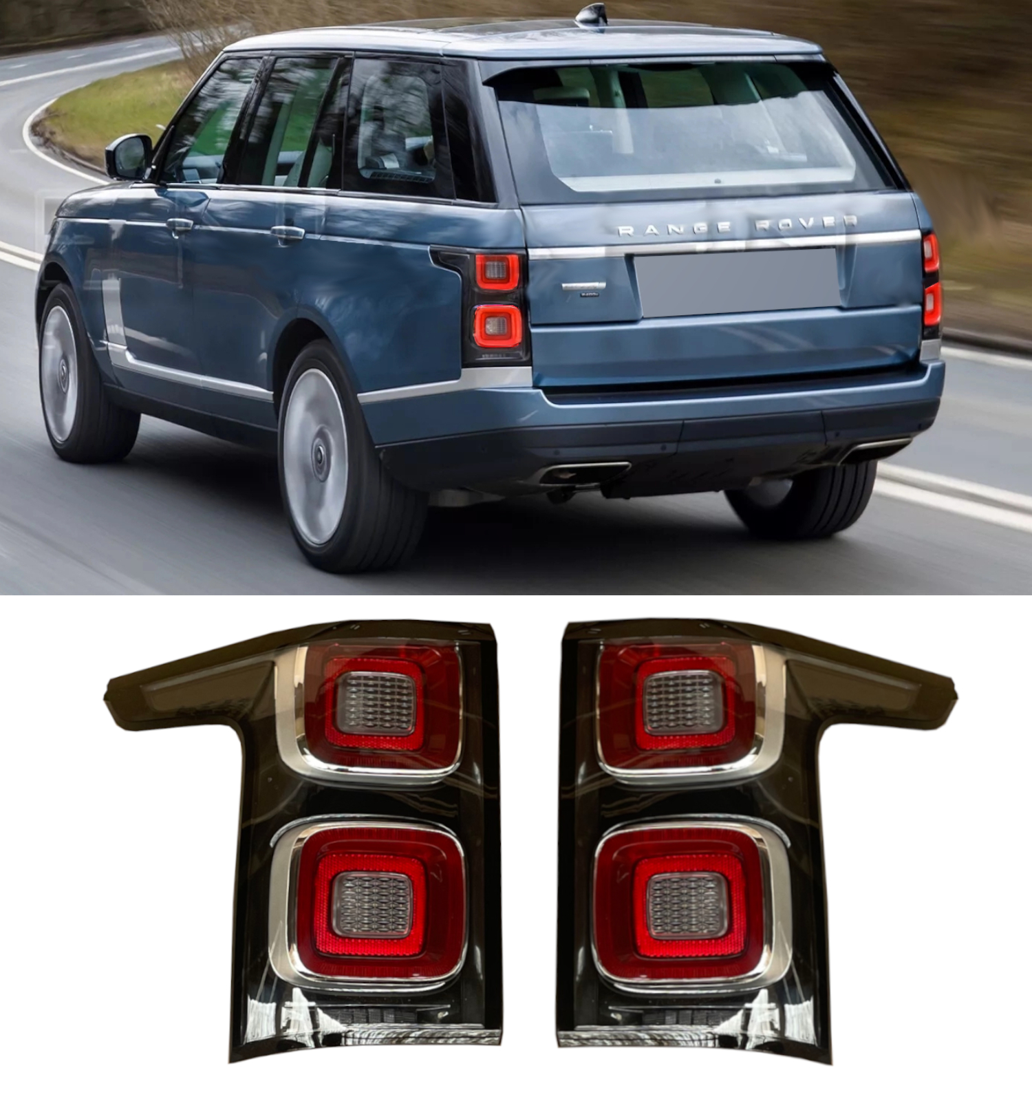 REAR LED TAIL LIGHT SET DYNAMIC 2018 LOOK FOR RANGE ROVER VOGUE L405 2013-2017