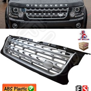LAND ROVER DISCOVERY 4 FACELIFT FRONT GRILLE SILVER & BLACK