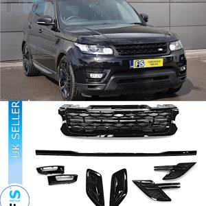 FOR RANGE ROVER SPORT L494 14-17 BLACK EDITION BLACK PACK KIT TRIMS GRILLE VENTS
