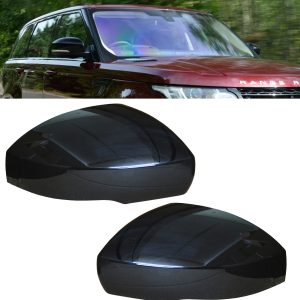 RANGE ROVER SPORT REPLACEMENT SIDE WING MIRROR COVER GLOSS BLACK 2014+ PAIR