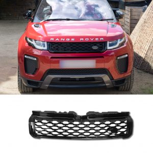 FRONT GRILLE DYNAMIC STYLE GLOSS BLACK FOR RANGE ROVER EVOQUE 2011-2018
