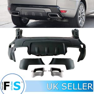 FOR RANGE ROVER SPORT L494 2019 LOOK REAR BUMPER BODY KIT + TAILPIPES 2013+