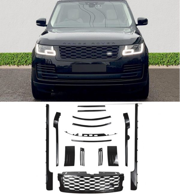FULL PACK KIT GLOSS BLACK FOR RANGE ROVER VOGUE L405 2018+ FACELIFT