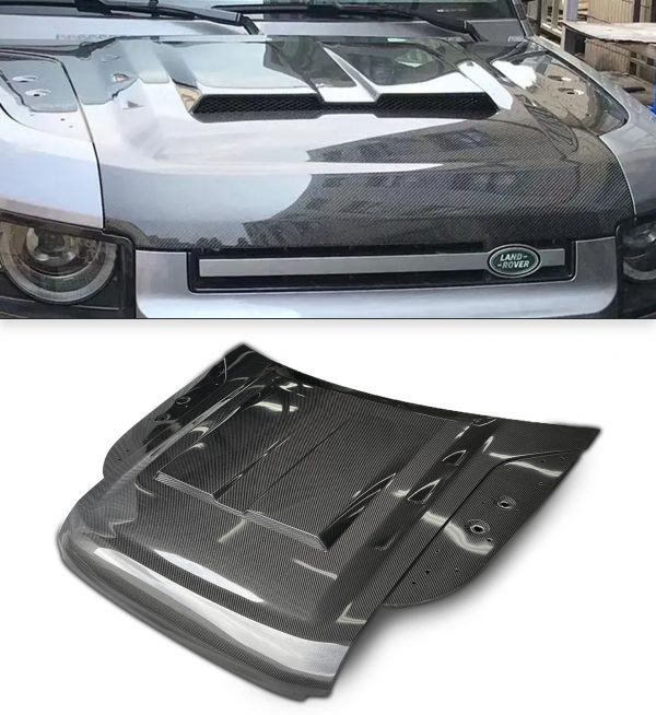 FRONT CARBON FIBRE BONNET HOOD FOR LAND ROVER DEFENDER L663 2020+ - Image 2