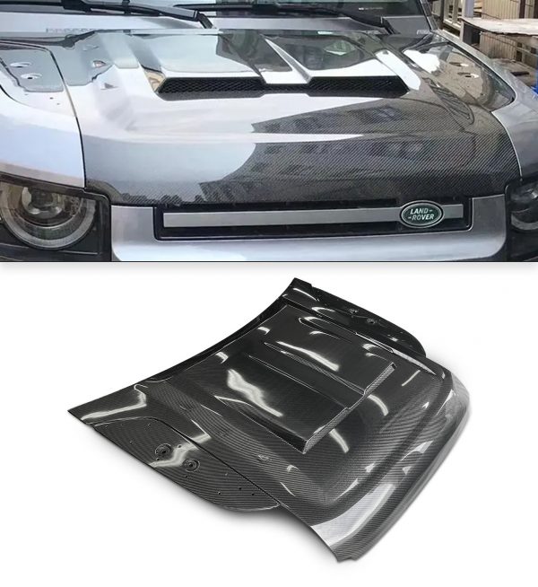 FRONT CARBON FIBRE BONNET HOOD FOR LAND ROVER DEFENDER L663 2020+ - Image 3