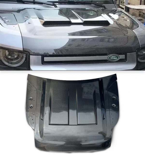 FRONT CARBON FIBRE BONNET HOOD FOR LAND ROVER DEFENDER L663 2020+ - Image 4