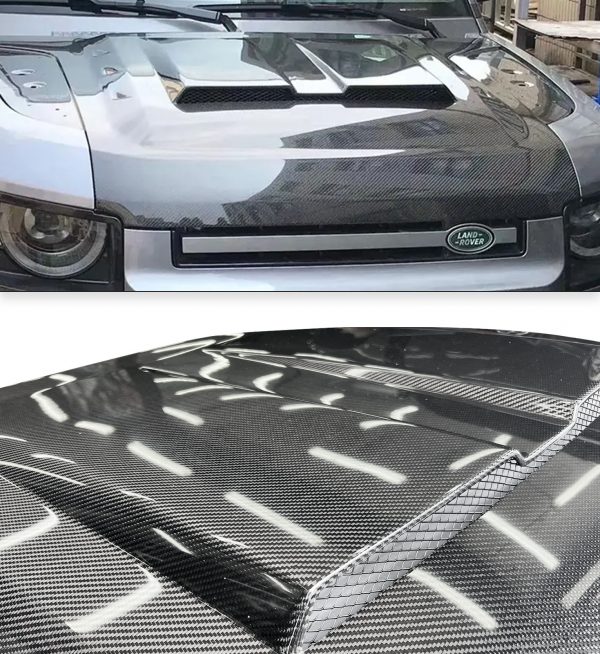 FRONT CARBON FIBRE BONNET HOOD FOR LAND ROVER DEFENDER L663 2020+ - Image 5