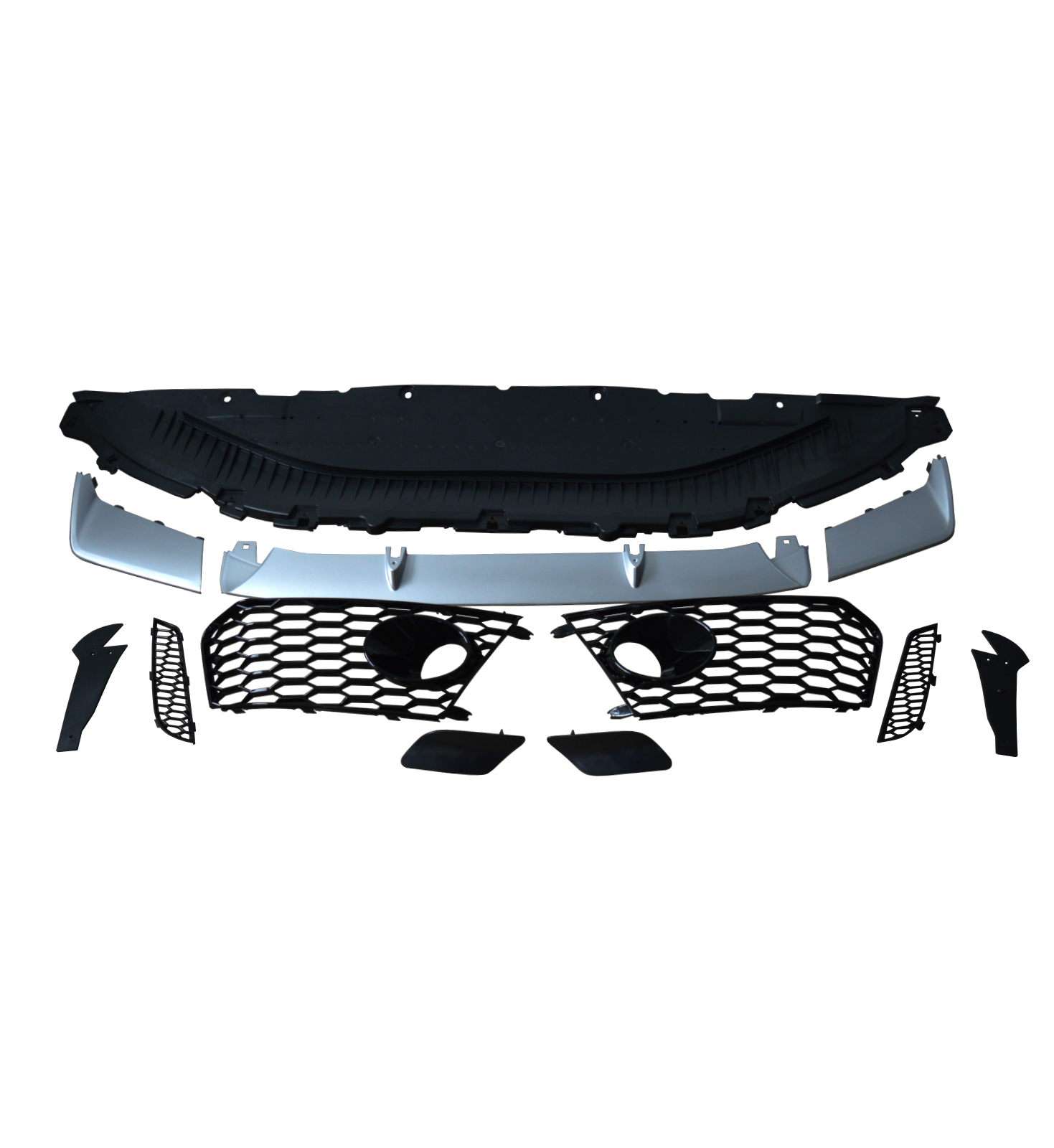 AUDI A6 C7 FRONT BUMPER & GRILLE RS6 BODY KIT CONVERSION PRIMED 2012-2015 - Image 4