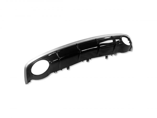 REAR DIFFUSER GLOSS BLACK & BLACK TAILPIPES RS7 STYLE FOR AUDI A7 2016-2018 - Image 3