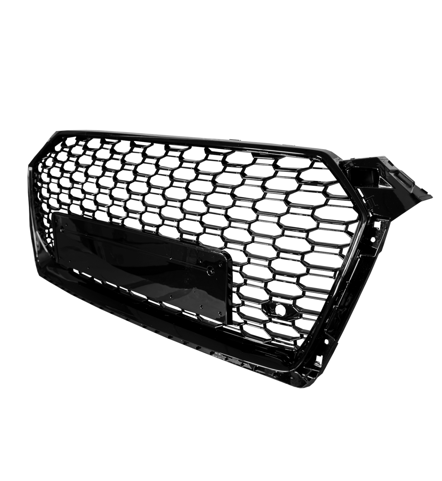 FOR AUDI A5 S5 B9 FRONT GRILLE RS5 STYLE HONEYCOMB GRILLE GLOSS BLACK 2017-19 - Image 3