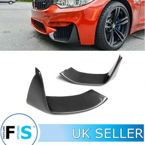 BMW F80 F82 F83 M3 M4 CARBON FIBRE FRONT SPLITTER LIP SPOILER PODS