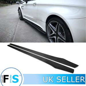 MERCEDES C63 C205 W205 AMG CARBON FIBRE SIDE EXTENSION BLADES