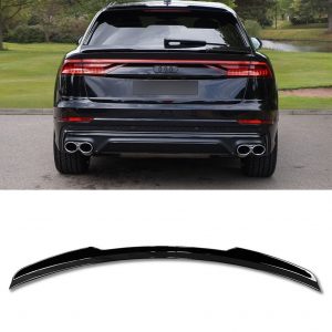 TAILGATE MID SPOILER LIP FOR S LINE GLOSS BLACK FOR AUDI Q8 SQ8 2018+