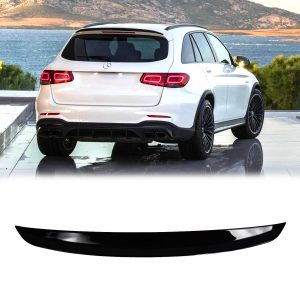 REAR SPOILER ROOF SPOILER AMG STYLE GLOSS BLACK FOR MERCEDES GLC X253 SUV 2020+