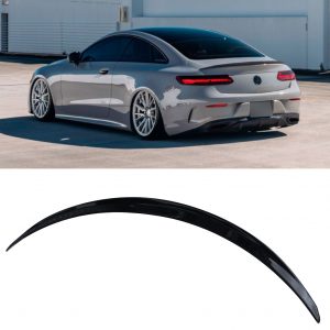 REAR BOOT SPOILER E63S STYLE GLOSS BLACK FOR MERCEDES E CLASS COUPE C238 2016-19