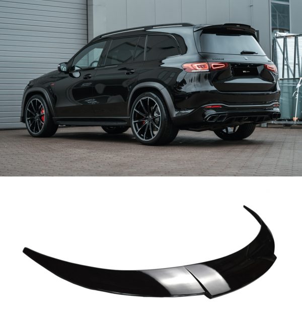 REAR SPOILER BOOT ROOF SPOILER B STYLE GLOSS BLACK FOR MERCEDES GLS X167 2020+ - Image 2