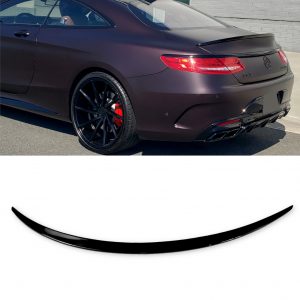 REAR SPOILER BOOT SPOILER GLOSS BLACK FOR MERCEDES S CLASS COUPE C217 2014-2020
