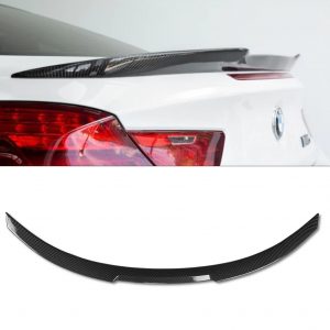 REAR SPOILER BOOT SPOILER V STYLE CARBON LOOK FOR BMW 6 SERIES F13 COUPE 2011-18
