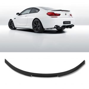REAR SPOILER BOOT SPOILER V STYLE GLOSS BLACK FOR BMW 6 SERIES F13 COUPE 2011-2018