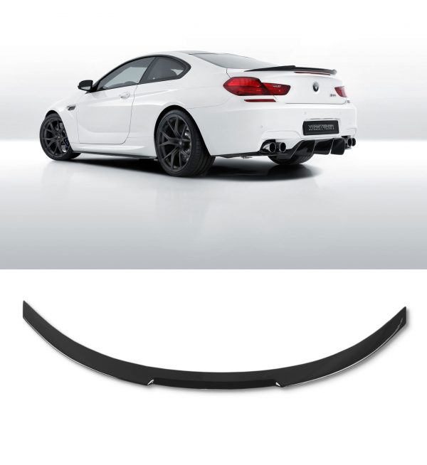 REAR SPOILER BOOT SPOILER V STYLE GLOSS BLACK FOR BMW 6 SERIES F13 COUPE 2011-2018