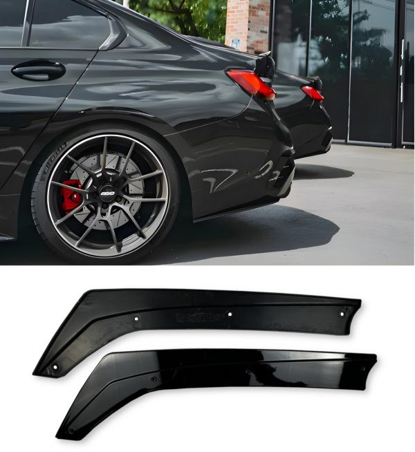 REAR CORNER CANARDS GLOSS BLACK FOR BMW 3 SERIES G20 PRE FACELIFT 2018-2021 - Image 4