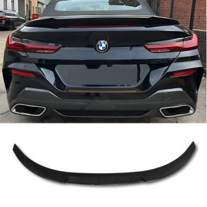 REAR SPOILER BOOT SPOILER V STYLE GLOSS BLACK FOR BMW 8 SERIES COUPE G15 2019+