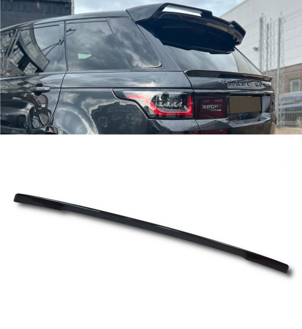 REAR BOOT MID TAILGATE SPOILER GLOSS BLACK FOR RANGE ROVER SPORT L494 2013-2017 - Image 2