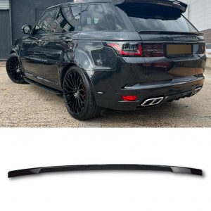 REAR BOOT MID TAILGATE SPOILER GLOSS BLACK FOR RANGE ROVER SPORT L494 2013-2017