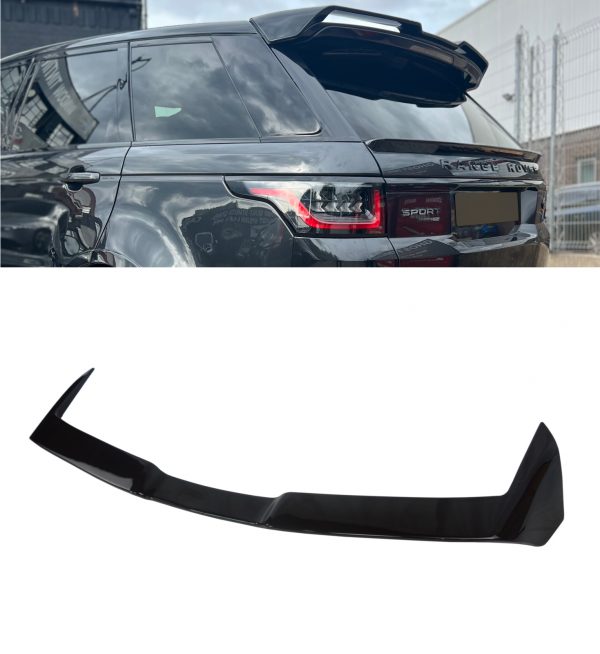 REAR SPOILER ROOF BOOT SPOILER GLOSS BLACK FOR RANGE ROVER SPORT L494 2013-2017 - Image 2
