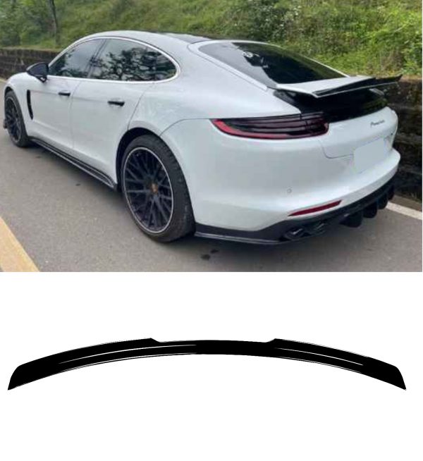 REAR SPOILER BOOT SPOILER GLOSS BLACK FOR PORSCHE PANAMERA 971 2016+ - Image 2