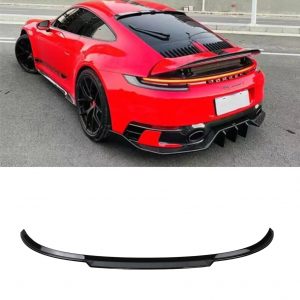 REAR SPOILER BOOT SPOILER GLOSS BLACK FOR PORSCHE CARRERA 911 4S 992 2019+