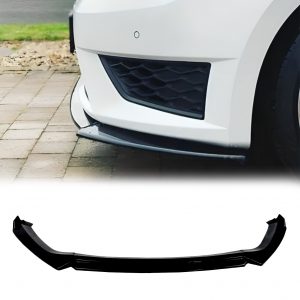 FRONT LIP SPLITTER LOWER BUMPER SPOILER GLOSS BLACK FOR SEAT LEON MK3 5F 2013-2020
