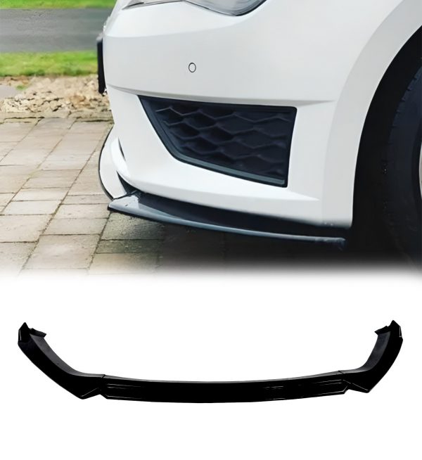 FRONT LIP SPLITTER LOWER BUMPER SPOILER GLOSS BLACK FOR SEAT LEON MK3 5F 2013-2020