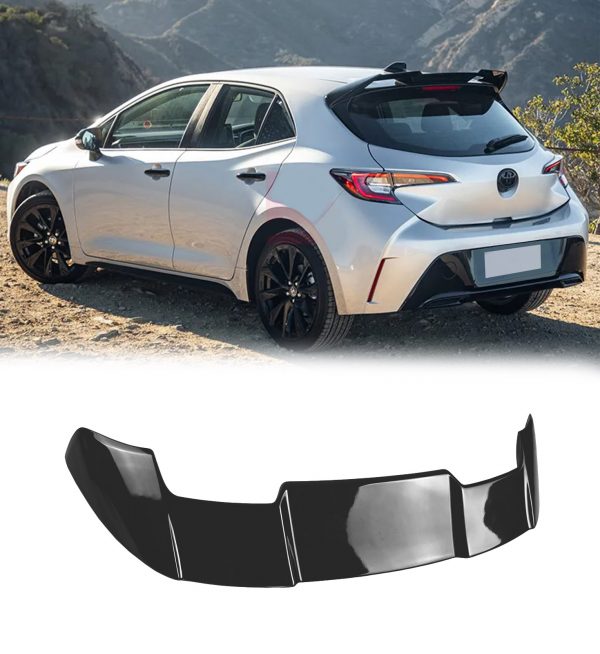 REAR BOOT ROOF SPOILER GLOSS BLACK FOR TOYOTA COROLLA E210 HATCHBACK 2018+ - Image 2