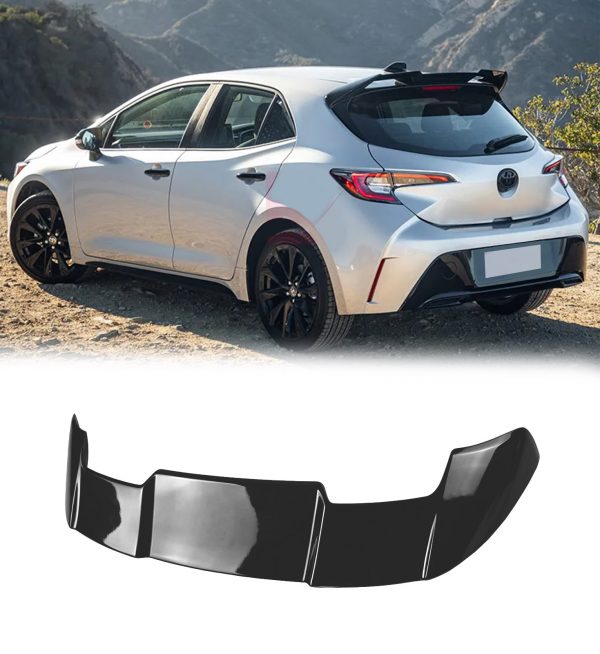 REAR BOOT ROOF SPOILER GLOSS BLACK FOR TOYOTA COROLLA E210 HATCHBACK 2018+ - Image 3