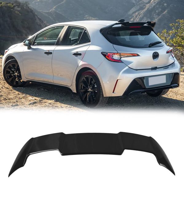 REAR BOOT ROOF SPOILER GLOSS BLACK FOR TOYOTA COROLLA E210 HATCHBACK 2018+ - Image 4