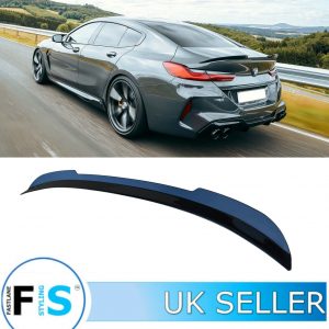 BMW 8 SERIES GRAN COUPE G16 REAR BOOT TOP LIP SPOILER GLOSS BLACK 2020+