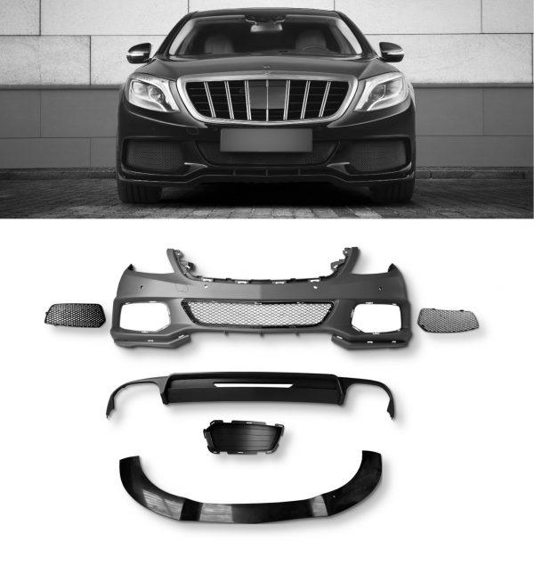 FRONT BUMPER BODYKIT B STYLE CONVERSION FOR MERCEDES S CLASS W222 2013+