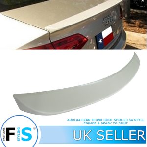 AUDI A4 S4 STYLE REAR BOOT TRUNK BOOT LIP SPOILER