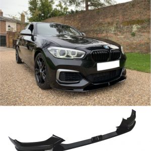 FRONT LIP SPLITTER M PERFORMANCE STYLE GLOSS BLACK FOR BMW 1 SERIES F20 F21 LCI