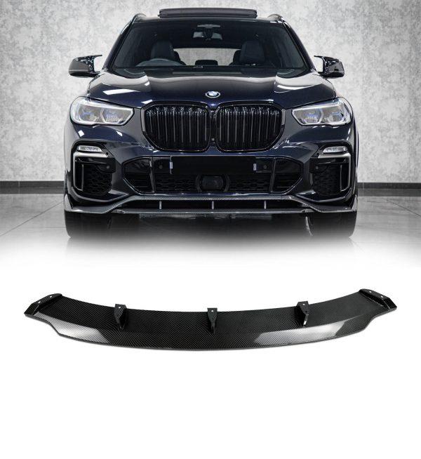 AERO KIT SPLITTER DIFFUSER SIDE SKIRTS SPOILER CARBON LOOK FOR BMW X5 G05 2019+ - Image 2